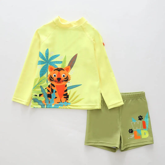 Neon Jungle Rashie Top with Shorts Swimwear Ollies Place