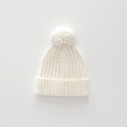 Off White Pom Pom Beanie Ollies Place