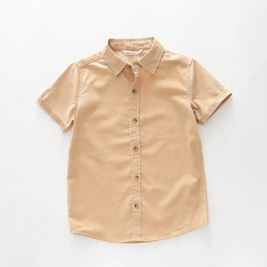 Older Boys Sand Collared Shirt Ollies Place