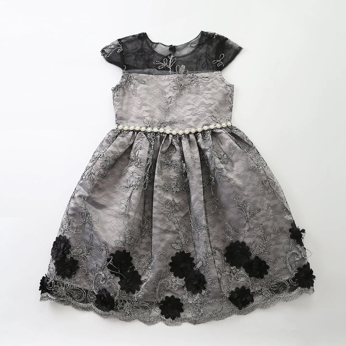 Older Girls Special Occasion Black and White Formal Dress Ollies Place