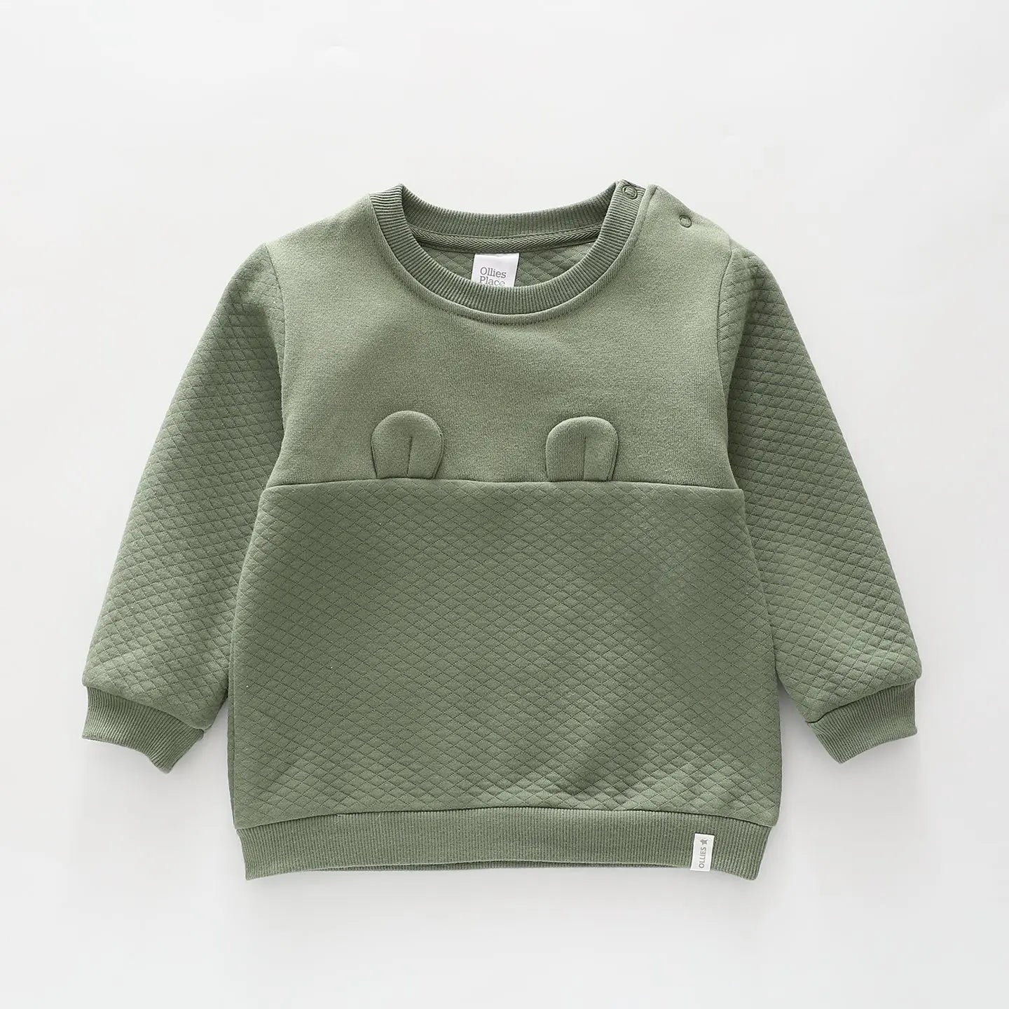 Olive Green Sweatshirt Ollies Place