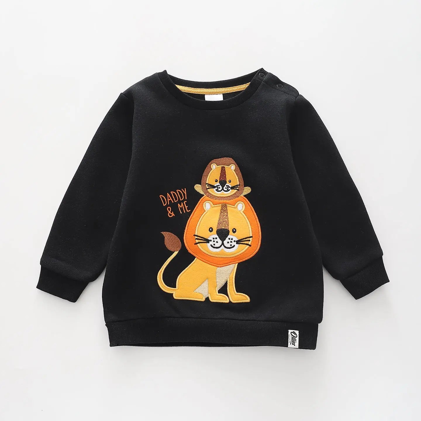 On Safari - Black, Infant Boys Sweat Top Ollies Place