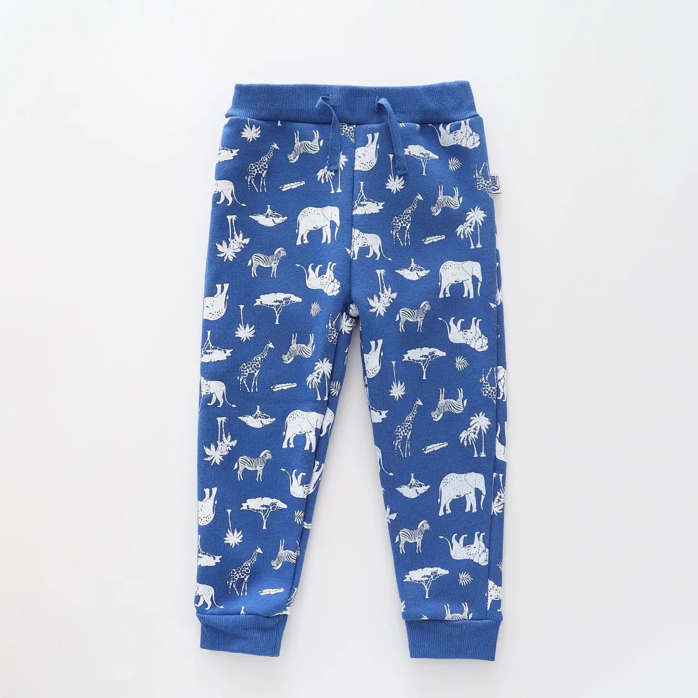 On Safari - Blue, Infant Boys Sweat Pants Ollies Place