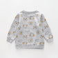On Safari - Grey, Infant Boys Sweat Top Ollies Place