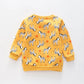 On Safari - Yellow, Infant Boys Sweat Top Ollies Place