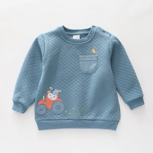 On The Farm Tractor Sweatshirt Ollies Place