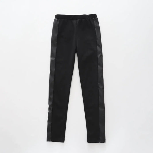 PU Leather Panel, Older Girls Leggings Ollies Place