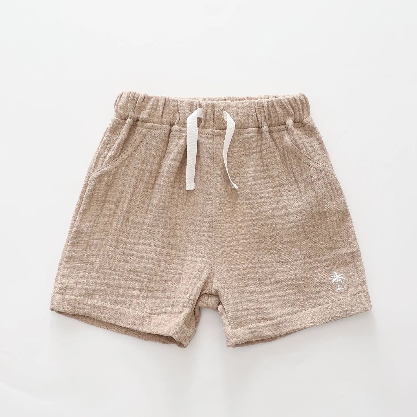 Palm Tree Cheesecloth Shorts Ollies Place