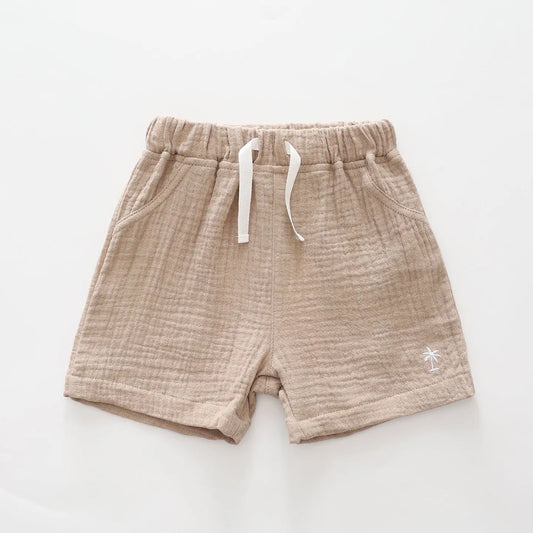 Palm Tree Cheesecloth Shorts Ollies Place