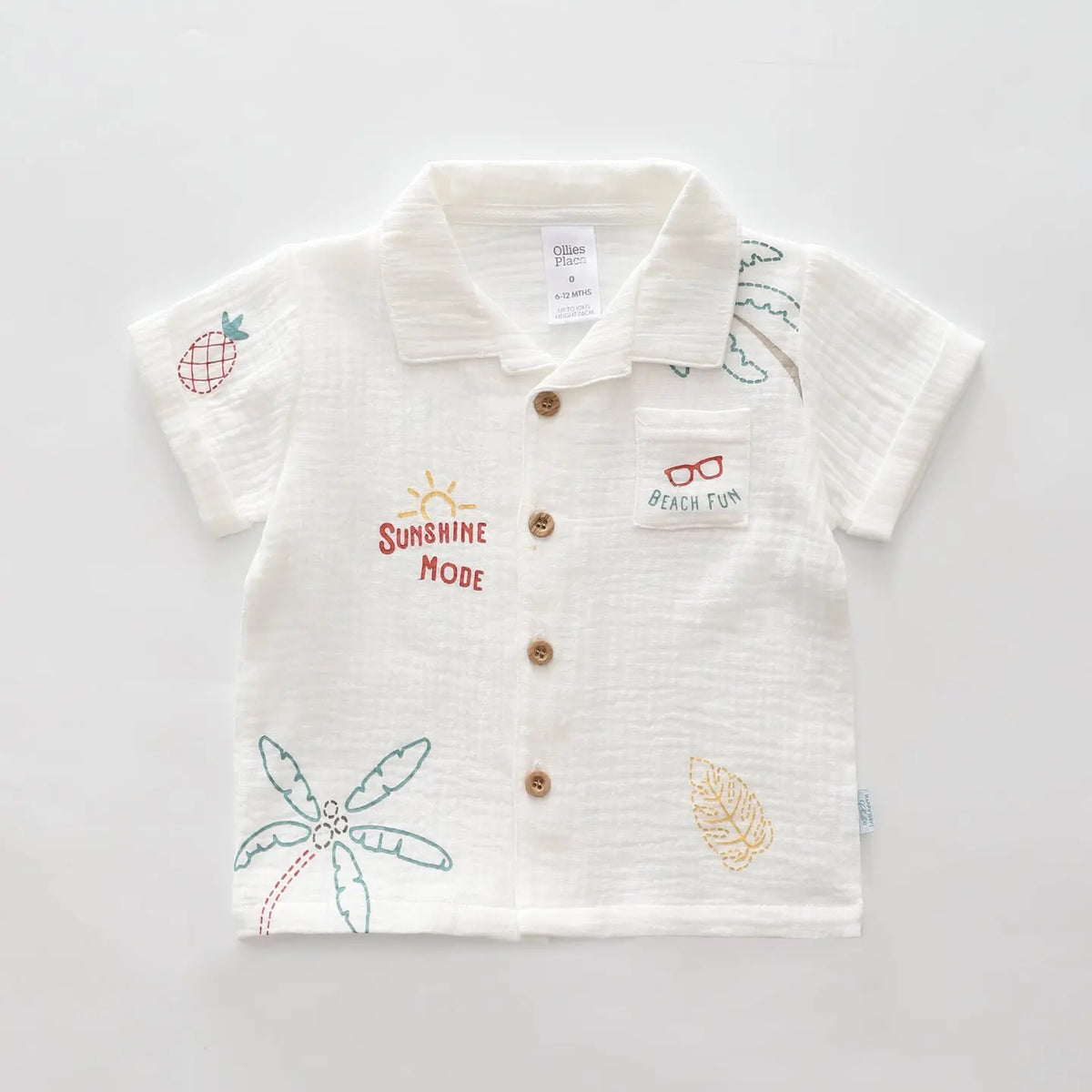 Palm Trees Cheesecloth Shirt Ollies Place