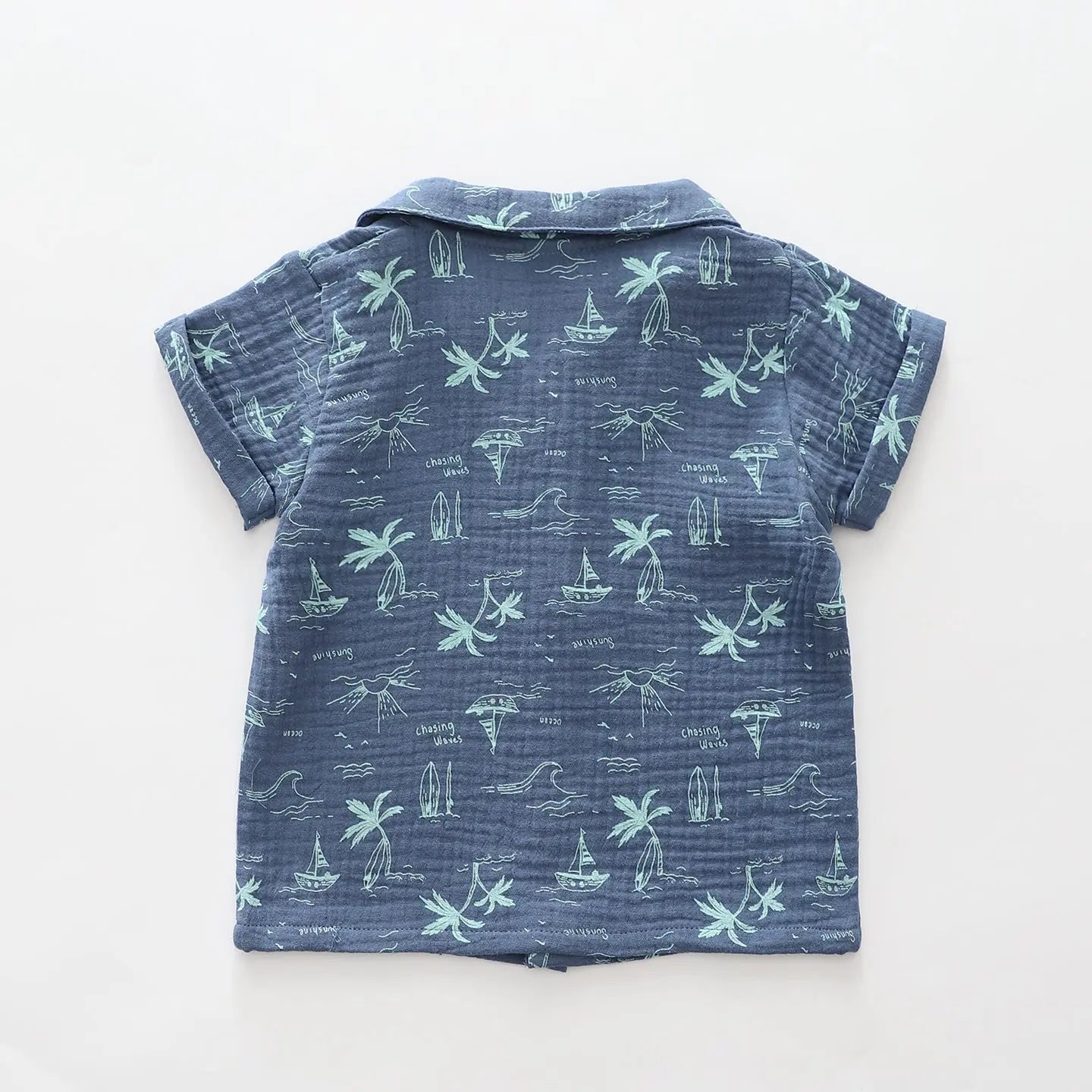Palm Trees and Sunshine Collared Shirt Ollies Place