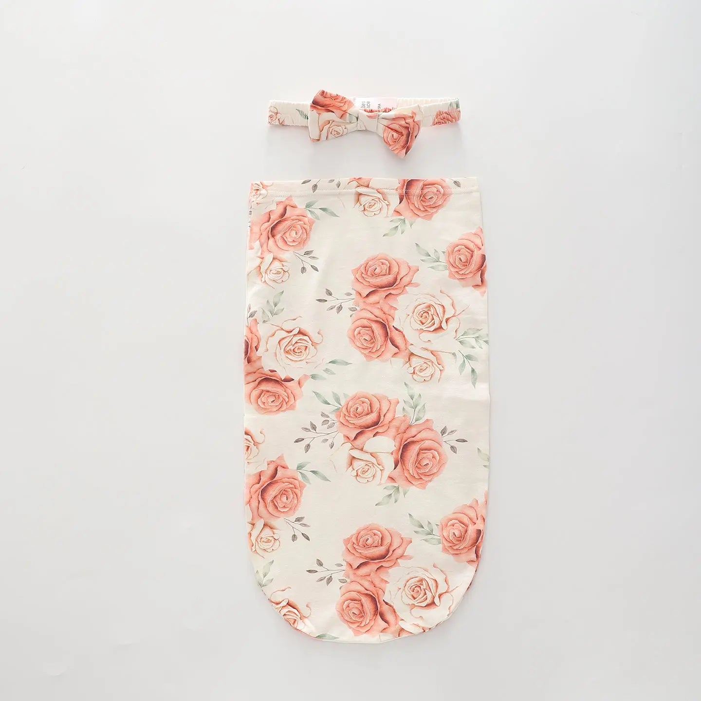 Peach Rose, Baby Swaddle Set Ollies Place