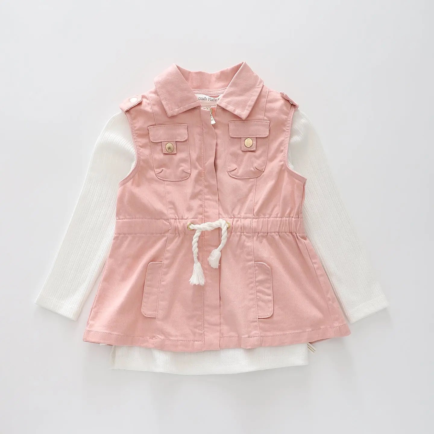 Peachy Pink Vest Set Ollies Place