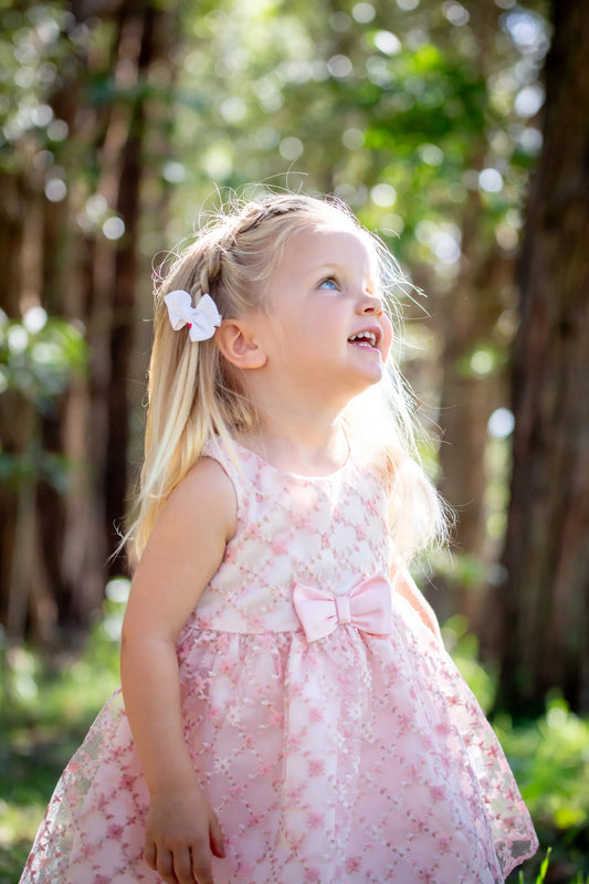 Pink Bow Formal Dress Ollies Place