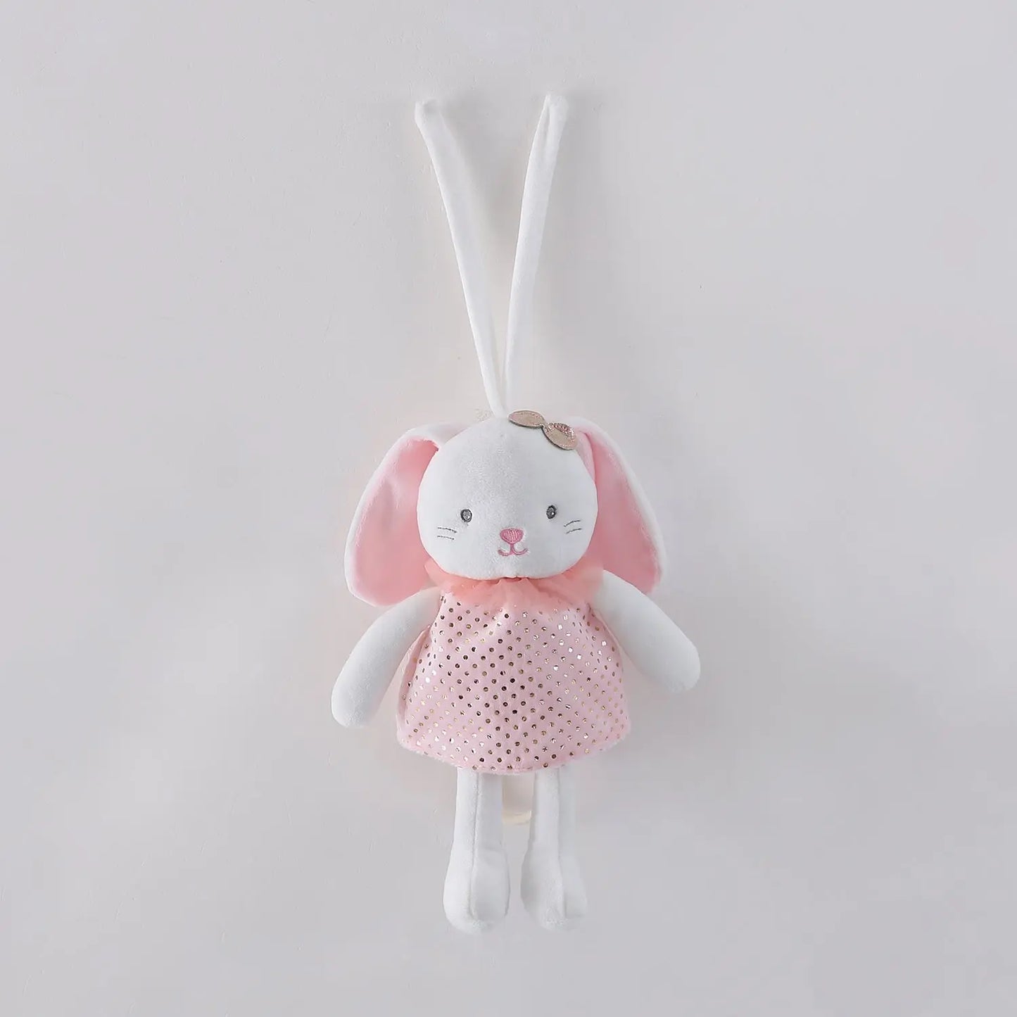 Pink Bunny Musical Pram Toy Ollies Place