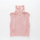 Pink Cable Knit Vest Ollies Place