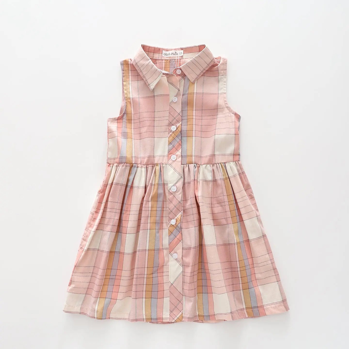 Pink Check Shirt Dress Ollies Place