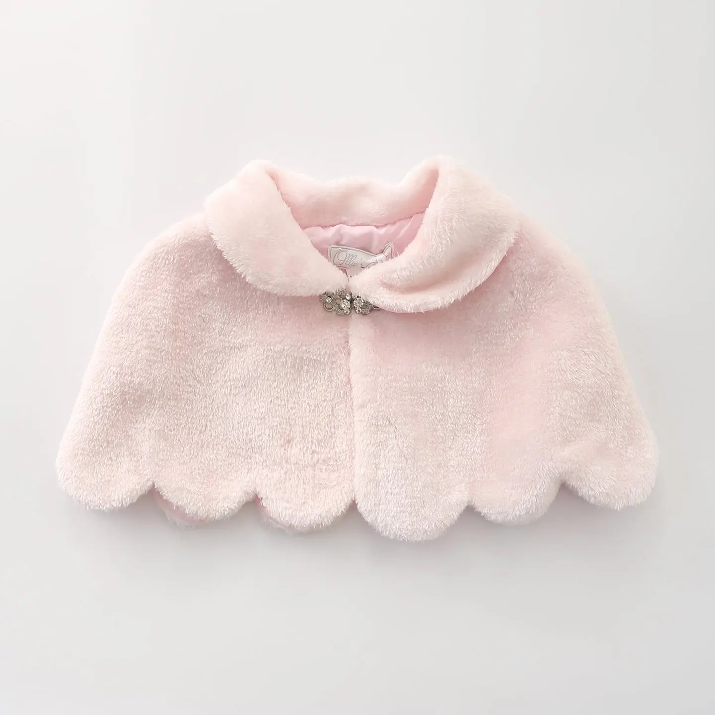 Pink Faux Fur Stole Cape Ollies Place