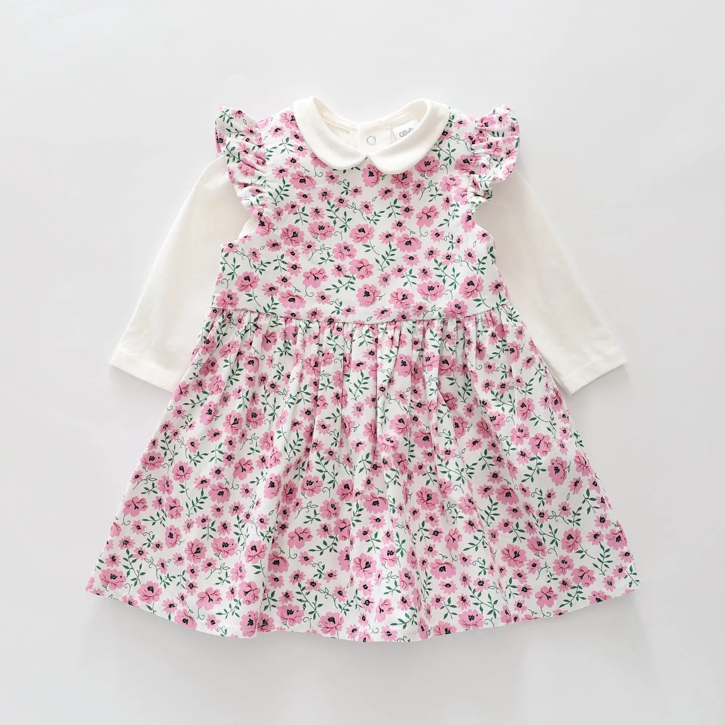 Pink Floral Pinafore Set Ollies Place