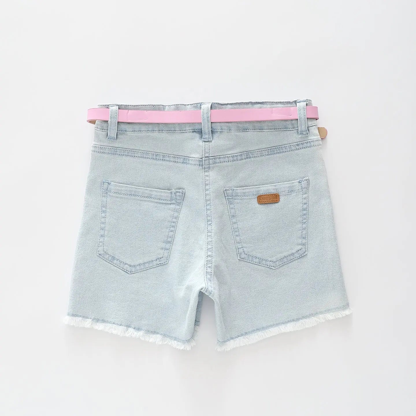 Pink Florals Denim Shorts Ollies Place
