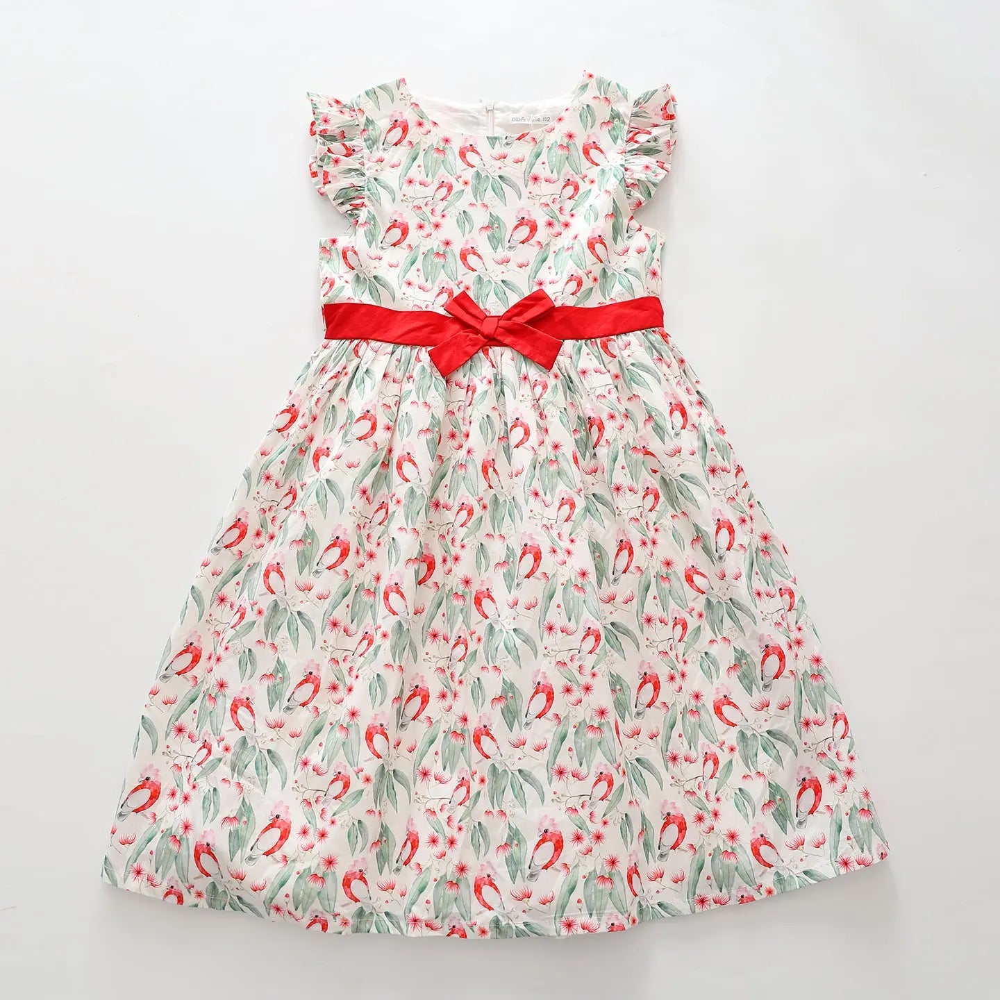 Pink Galah Print Dress Ollies Place