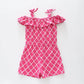 Pink Geometric Playsuit Ollies Place