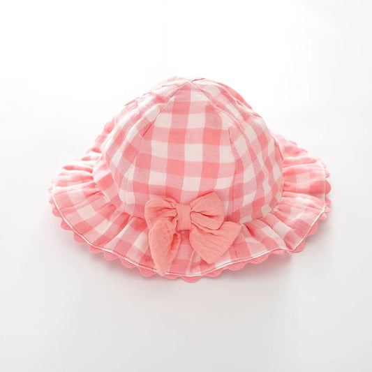 Pink Gingham Baby Hat Ollies Place