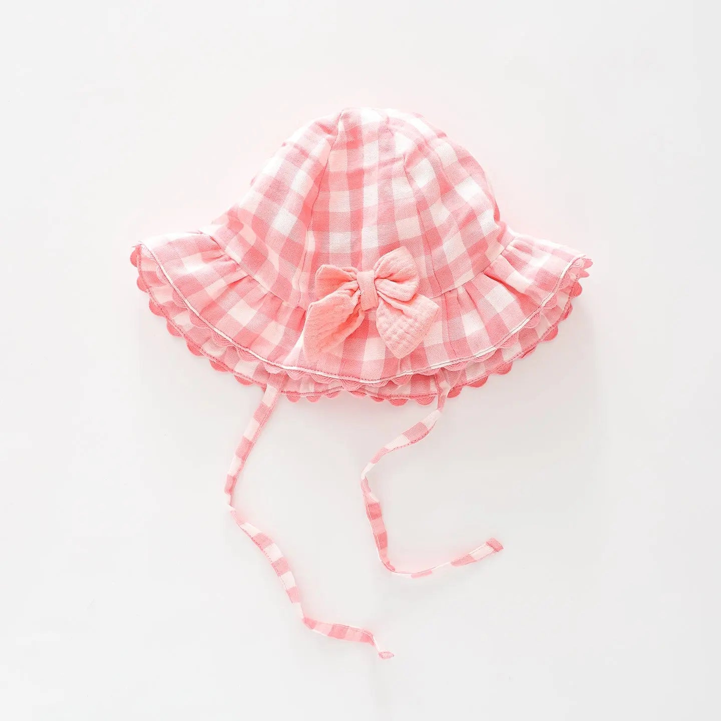 Pink Gingham Baby Hat Ollies Place