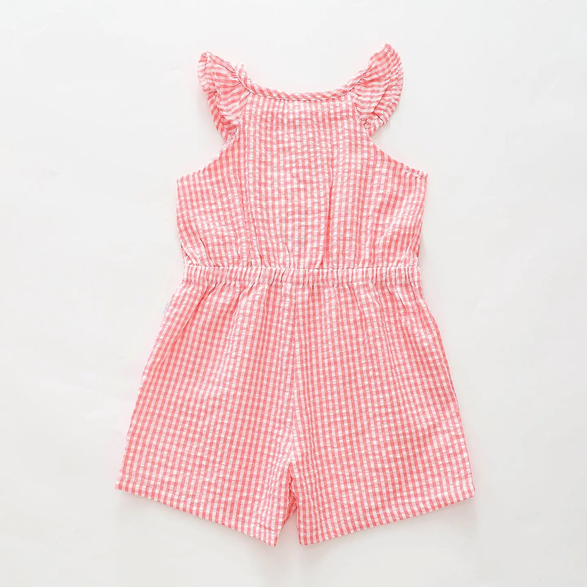 Pink Gingham Romper Ollies Place