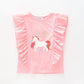 Pink Girls Sparkly Holiday Tee Ollies Place