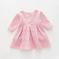 Pink Jacquard, Baby Girl Dress Ollies Place