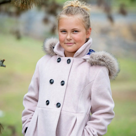 Pink Longline Swing Coat Ollies Place