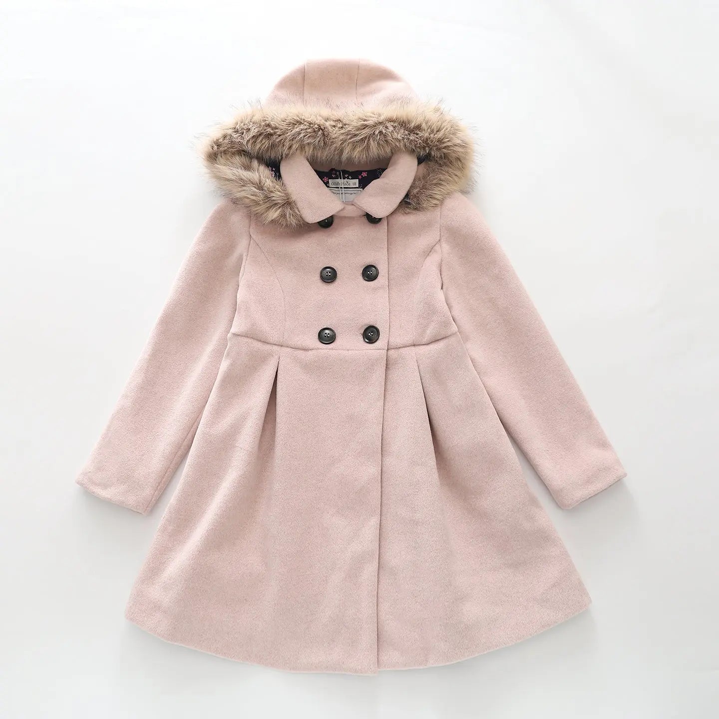Pink Longline Swing Coat Ollies Place