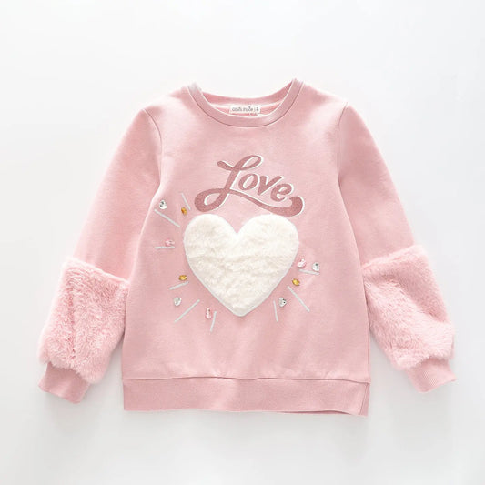 Pink Love Winter Top Ollies Place