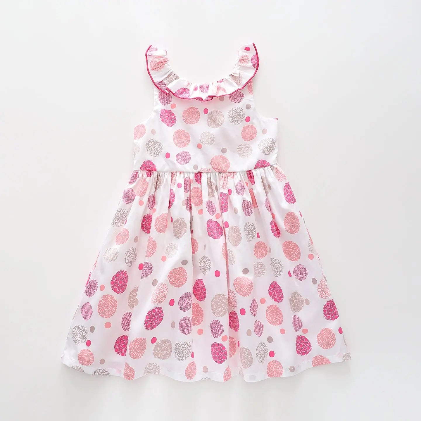 Pink Patterned Polka Dot Dress Ollies Place