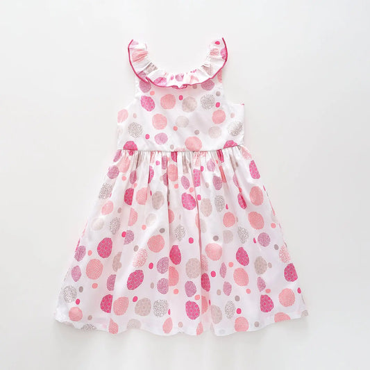 Pink Patterned Polka Dot Dress Ollies Place