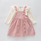 Pink Petal Pinafore Outfit Ollies Place