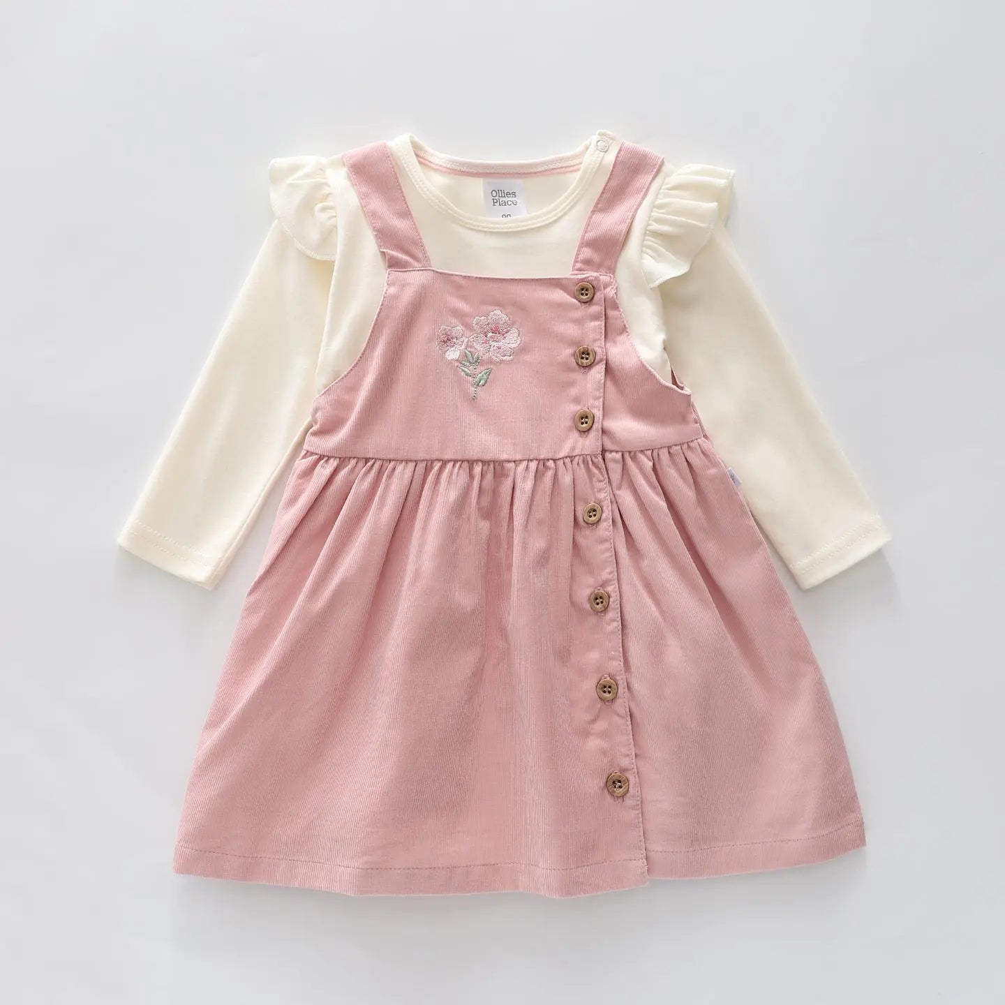 Pink Petal Pinafore Outfit Ollies Place