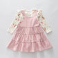 Pink Pinafore Dress Set Ollies Place