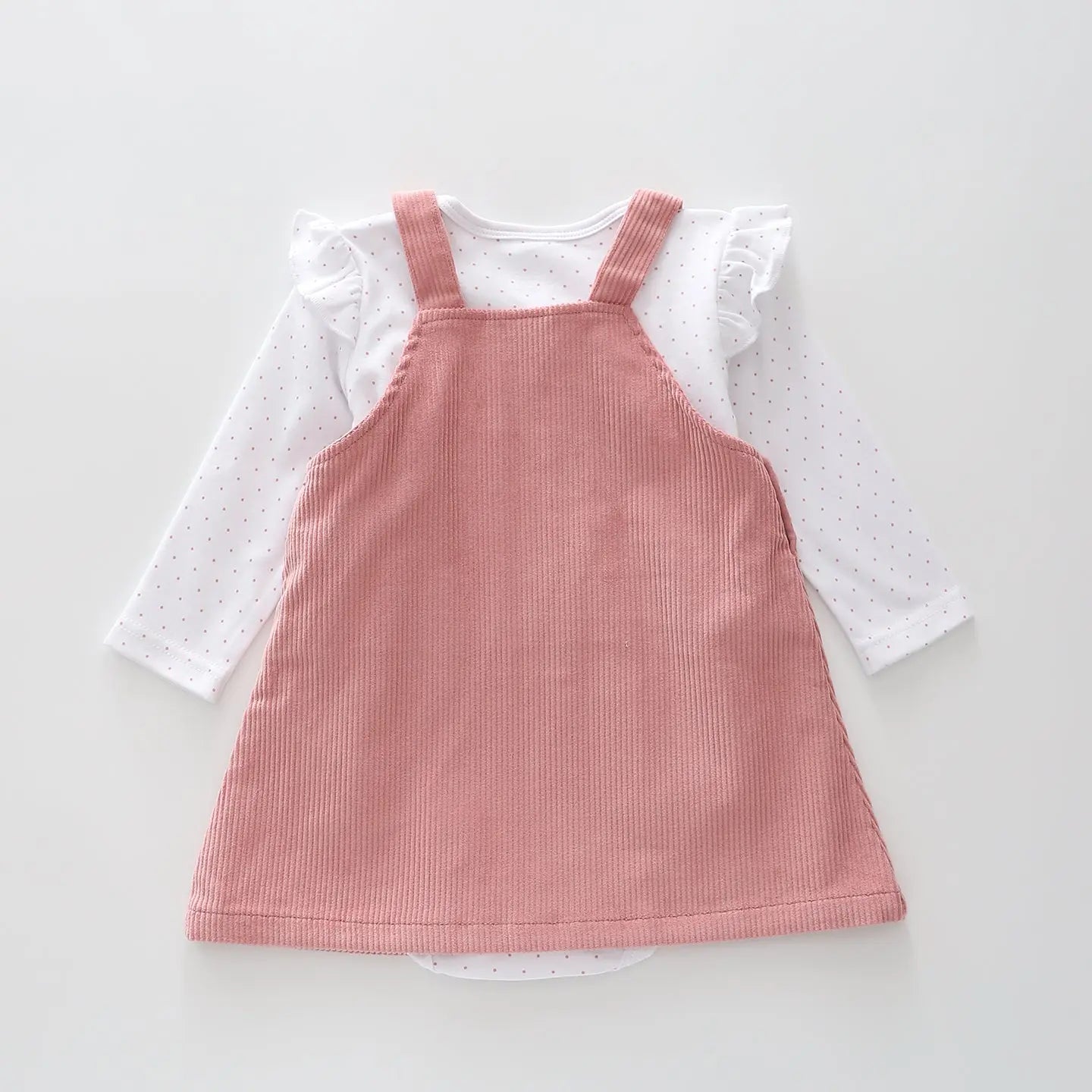 Pink Pinafore and Bodysuit Set Ollies Place