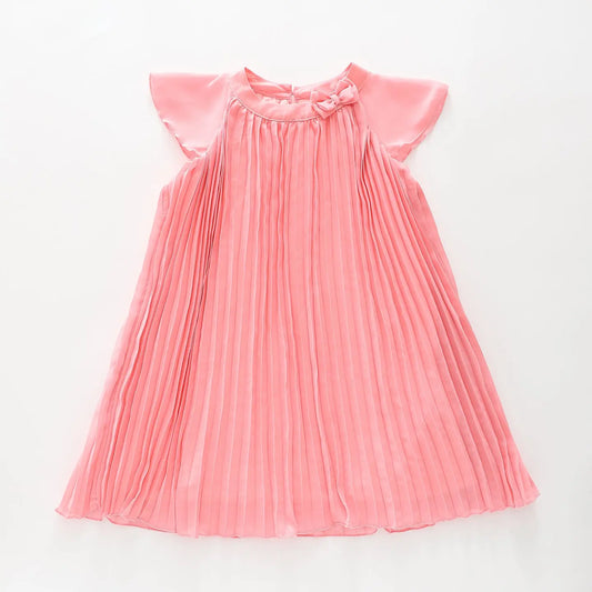 Pink Pleat Party Dress Ollies Place