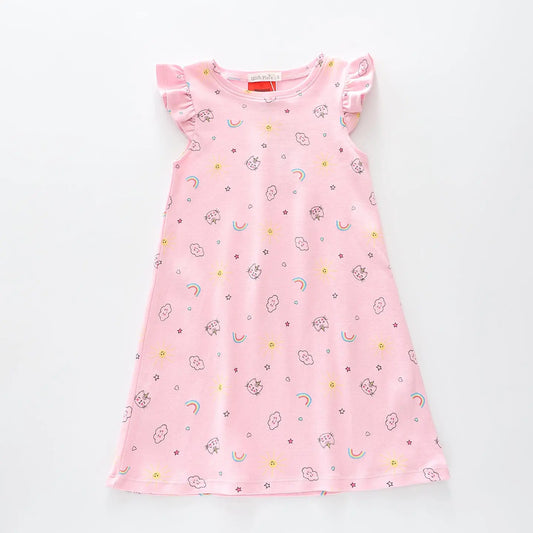 Pink Print Nightie Pyjama Ollies Place