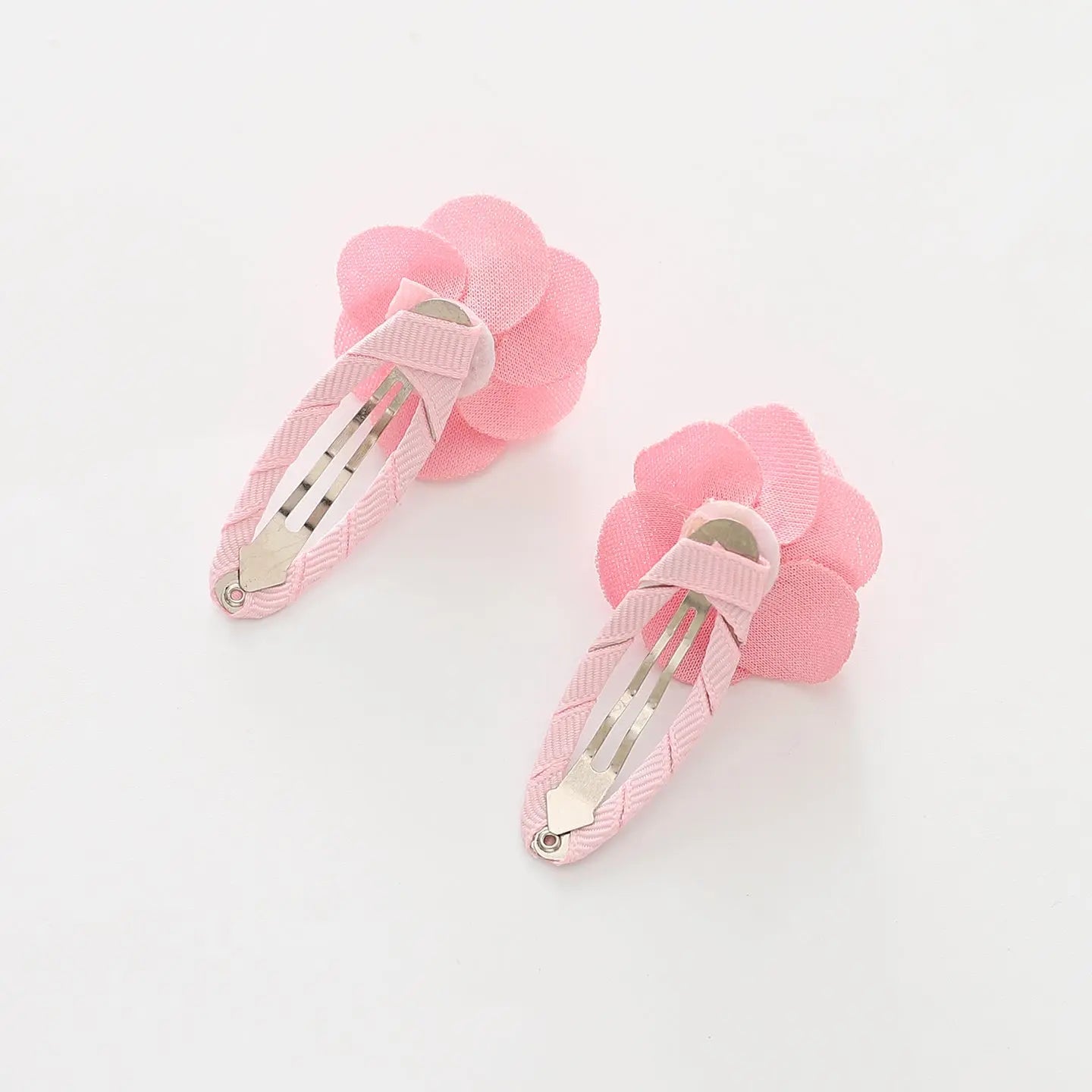 Pink Rose Hair Clips 2 Pack Ollies Place