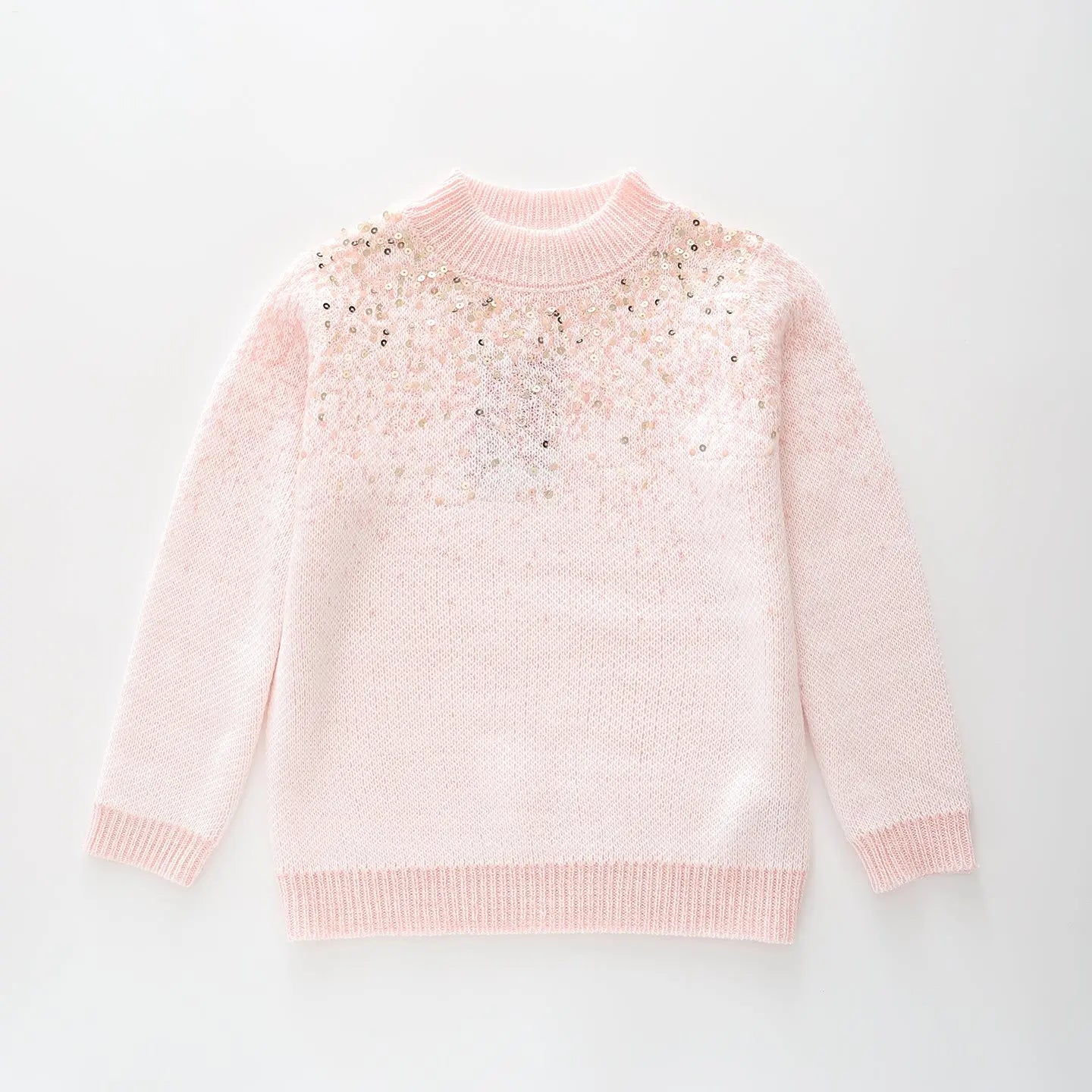 Pink Sequin Knit Jumper Ollies Place