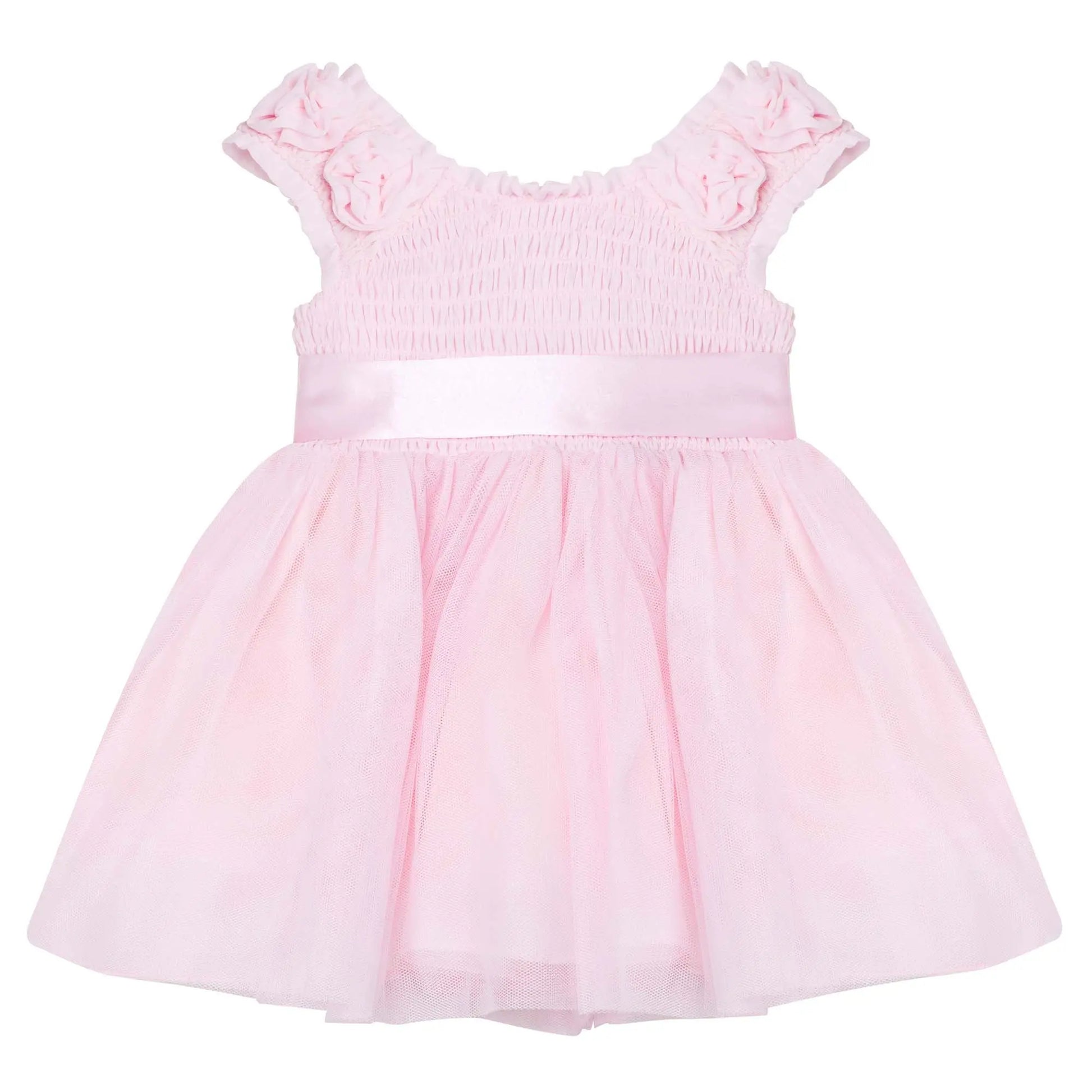 Pink Smocking Tull Dress Ollies Place