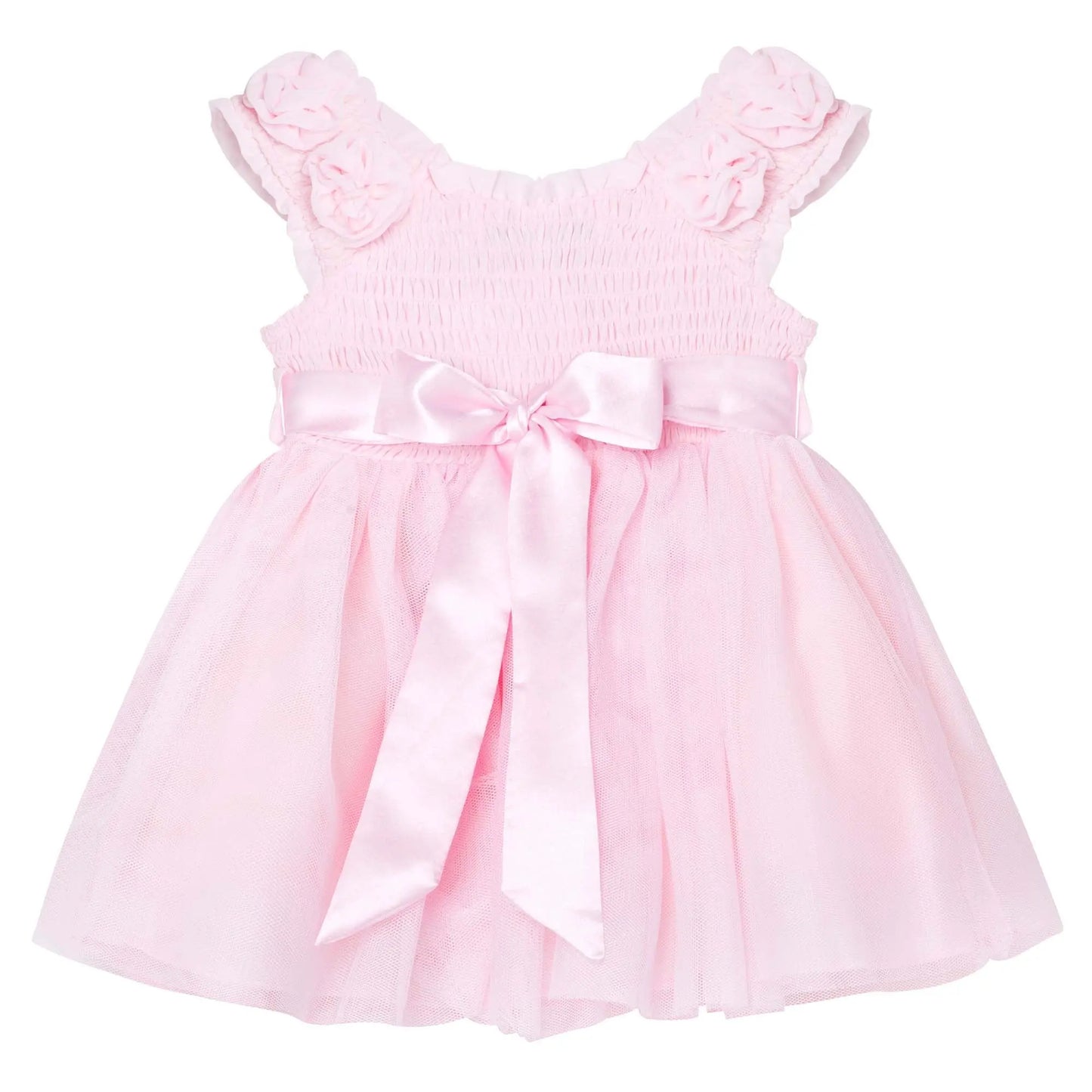 Pink Smocking Tull Dress Ollies Place