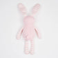 Pink Stripe Crochet Bunny Ollies Place