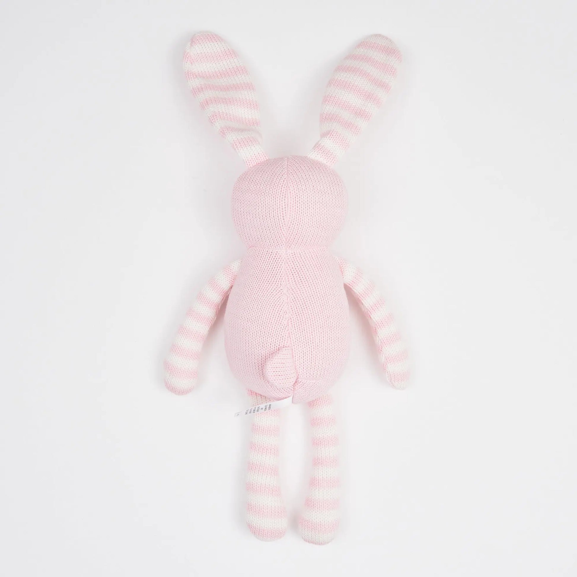 Pink Stripe Crochet Bunny Ollies Place
