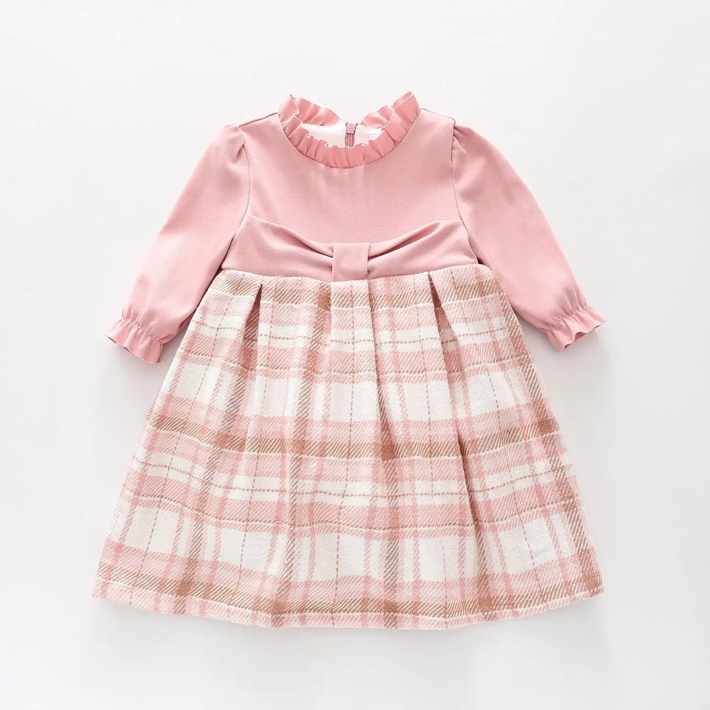 Pink Tartan Check Dress Ollies Place
