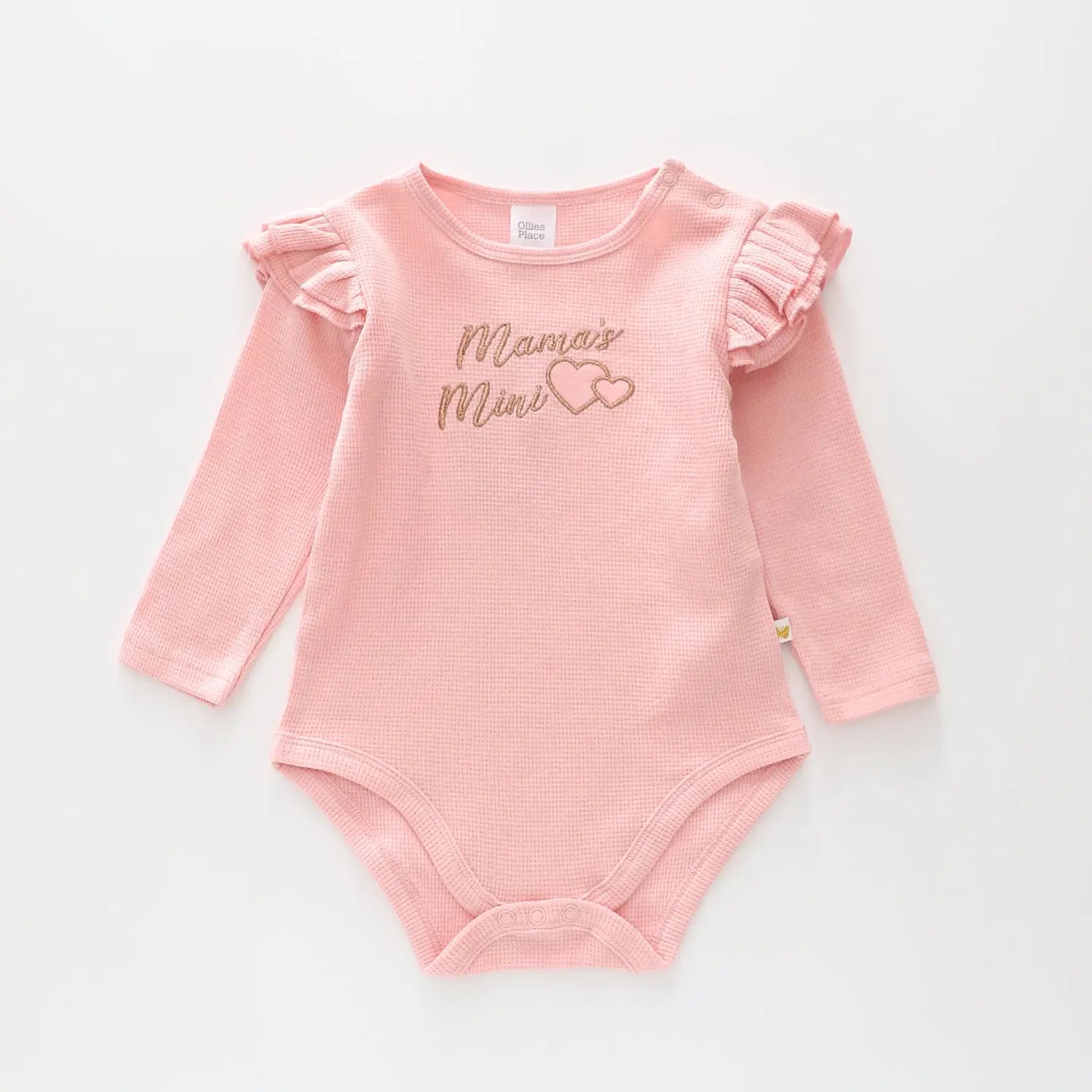 Pink Waffle Bodysuit Ollies Place